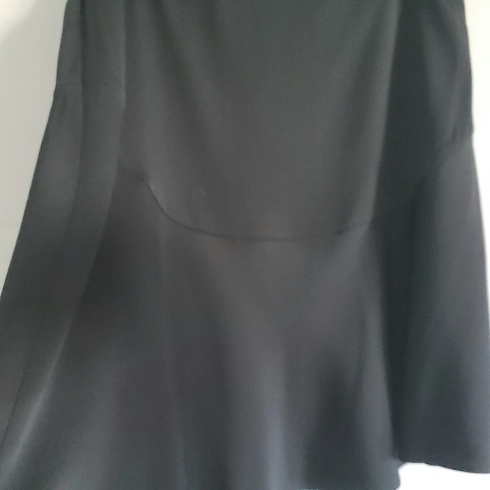 BY MALENE BIRGER Leela Fluted Skirt, Size 10, Black, NWT